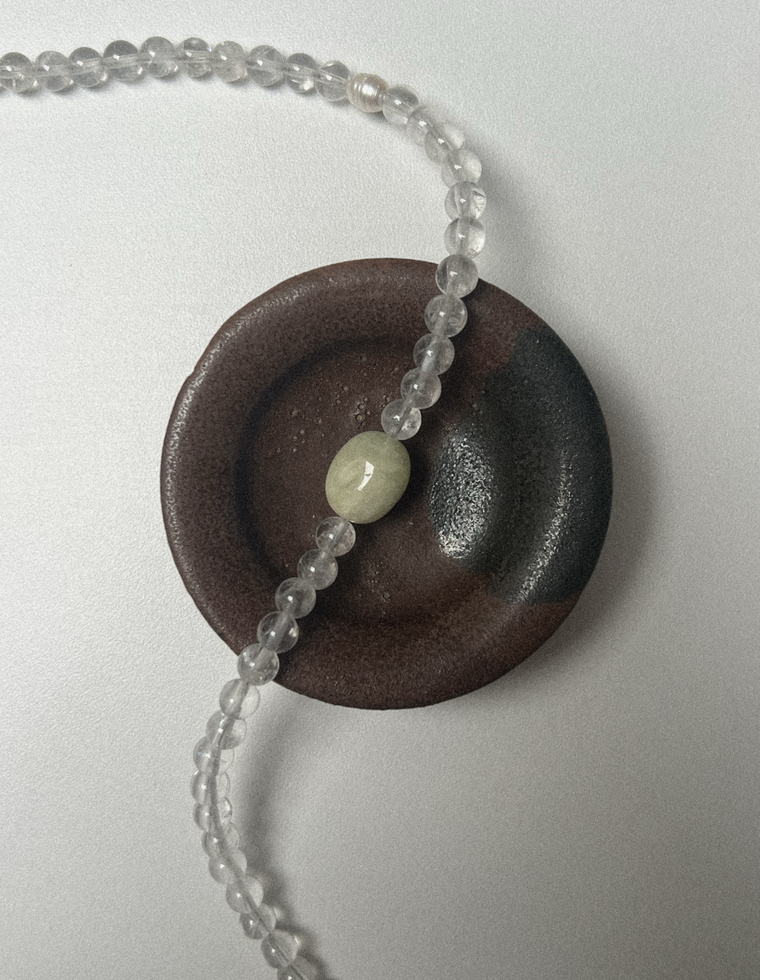 Thalvian - Clear Quartz & Beryl Necklace