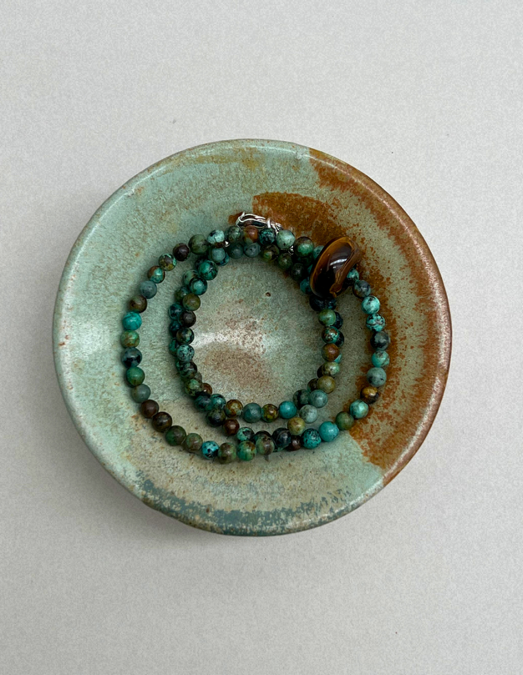 Habit 23 – African Turquoise & Tiger's Eye Movement Necklace