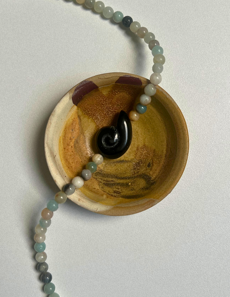 Commonplace 26 – Flower Amazonite Whorl Necklace