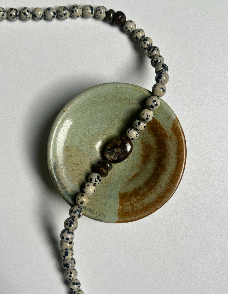 Relic 12 - Dalmatian Jasper & Jade Necklace