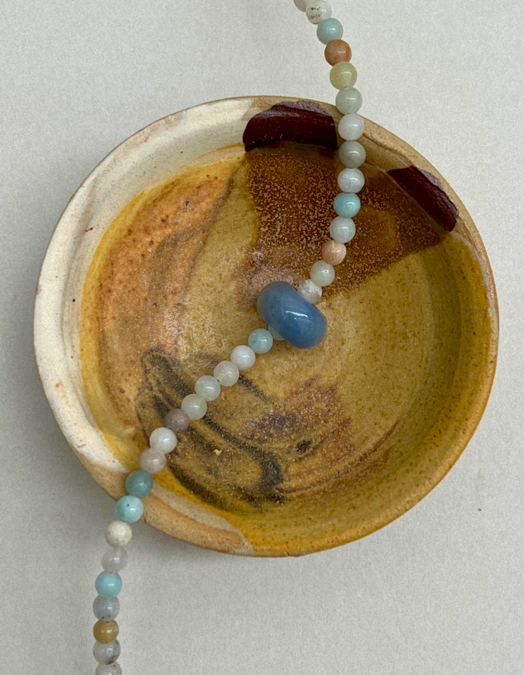 Habit 5 – Flower Amazonite & Blue Aventurine Movement Necklace