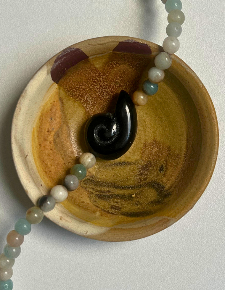 Commonplace 26 – Flower Amazonite Whorl Necklace