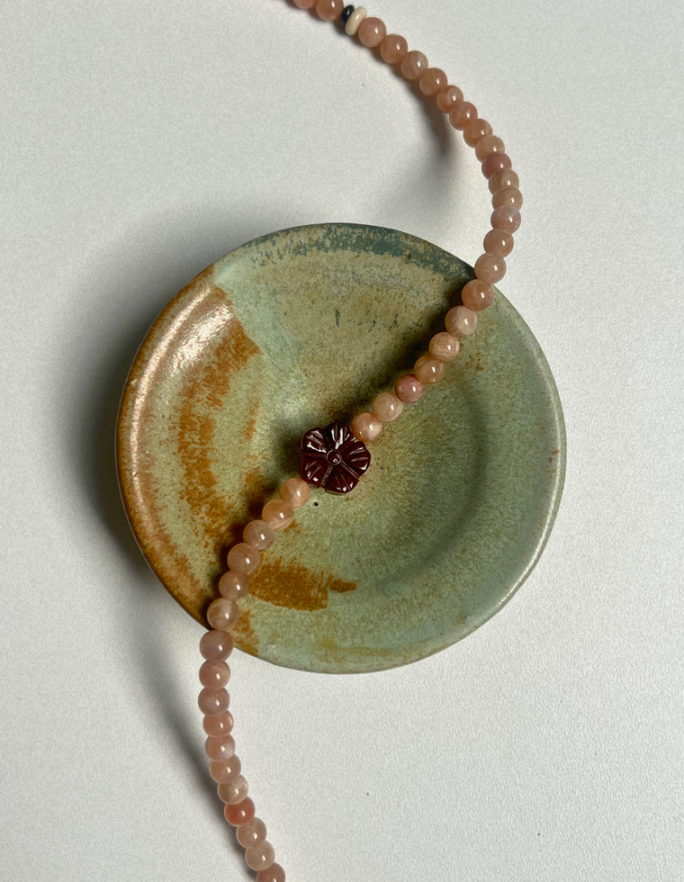Sundial 5 - Sunstone & Carnelian Necklace