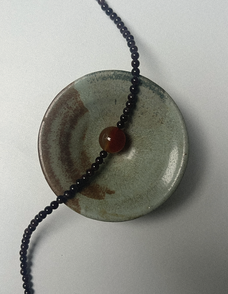 Settle Eight - Garnet & Carnelian Necklace