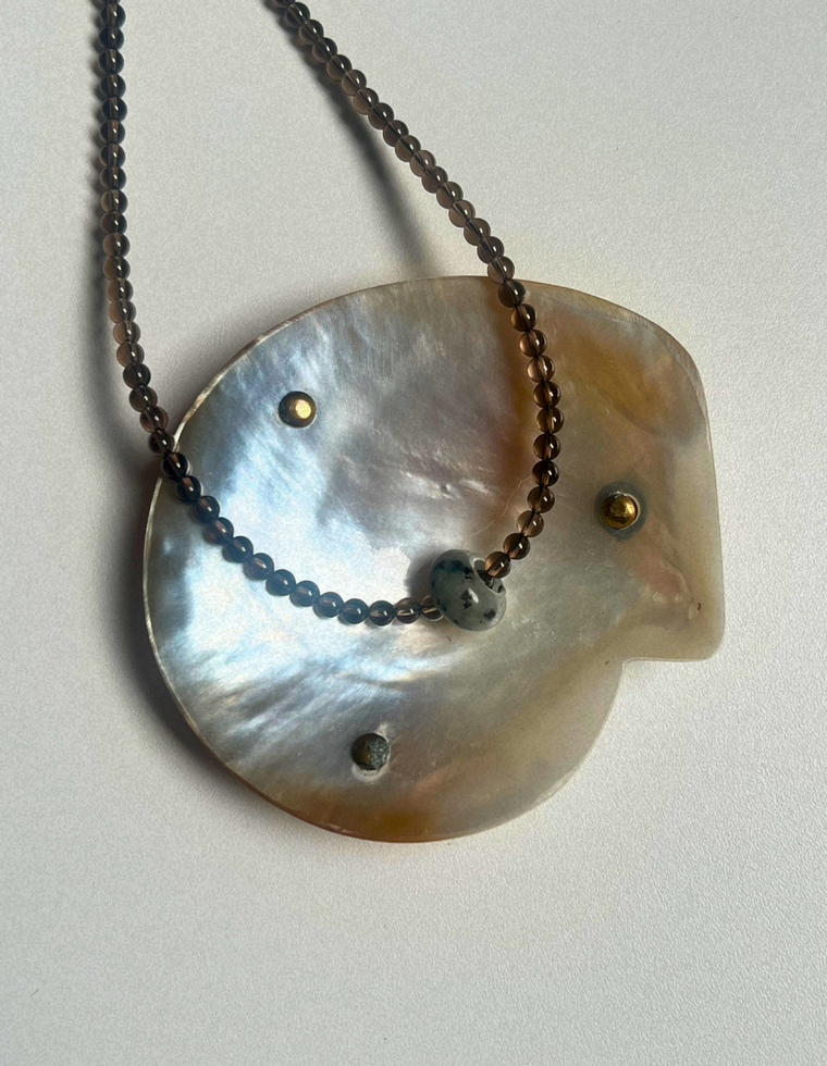 Idle Hands 7 - Smoky Quartz Movement Necklace