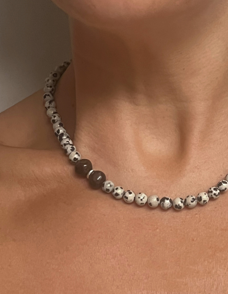 Syltheris - Dalmatian Jasper & Bronzite Necklace