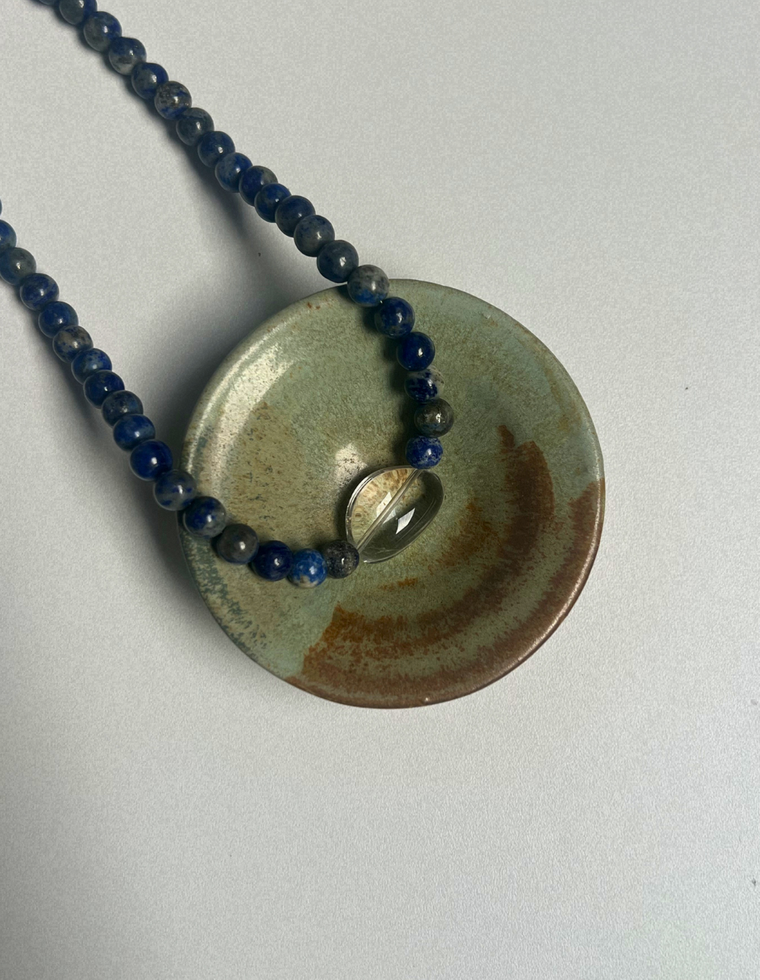 Drift 9 - Lapis Lazuli & Clear Quartz Necklace