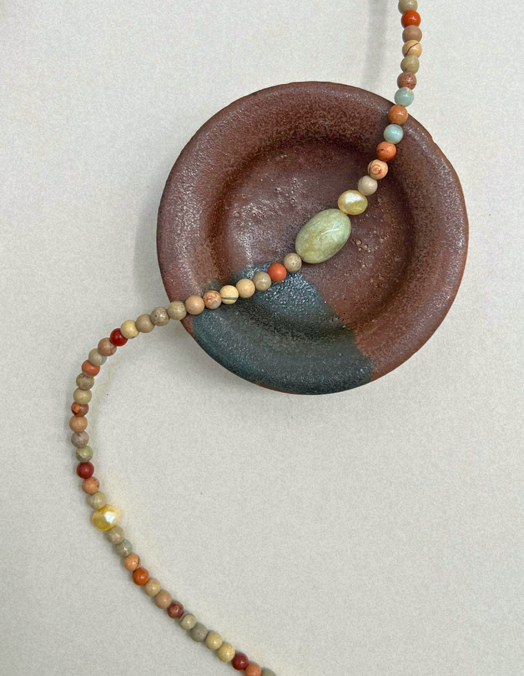 Field Study 7 – Imperial Jasper & Green Beryl Necklace