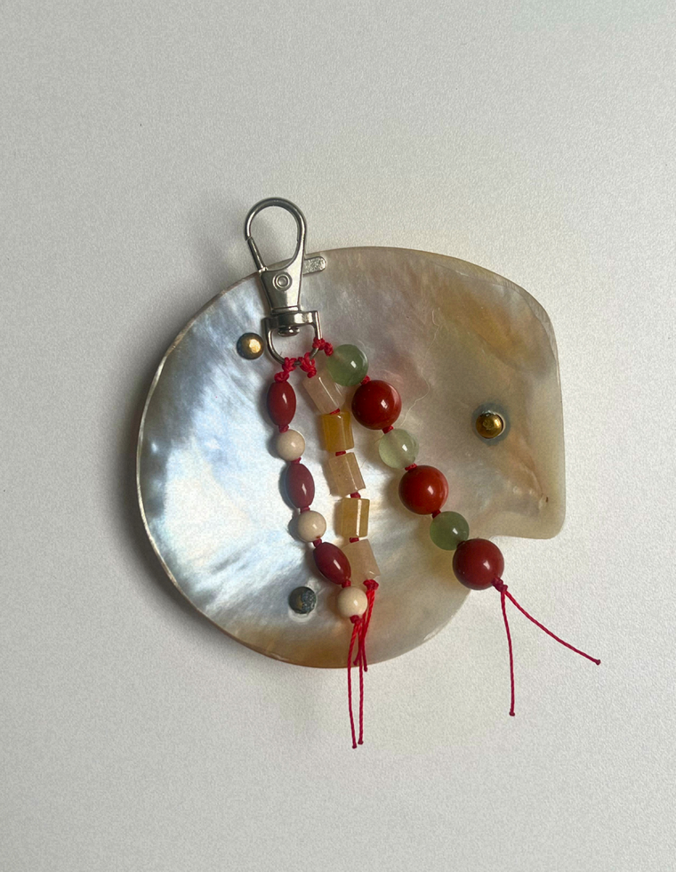 Stoned Charm - Aventurine & Red Jasper
