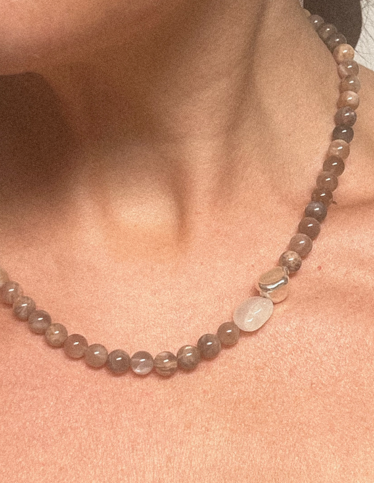 Luneth - Black Moonstone Necklace