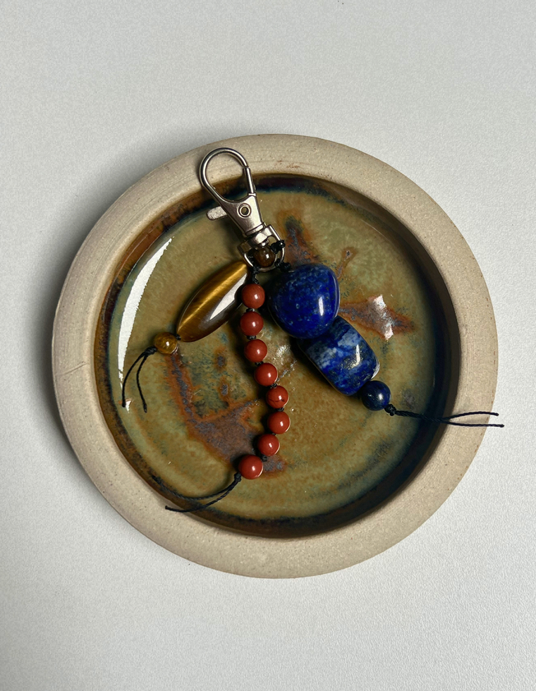 Stoned Charm – Lapis Lazuli & Tiger’s Eye
