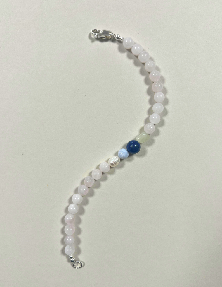 Custom Rose Quartz Bracelet