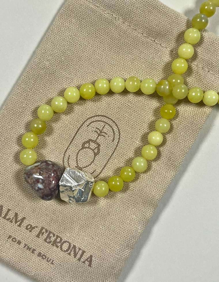 Eden II -  Custom Olive Jade Necklace