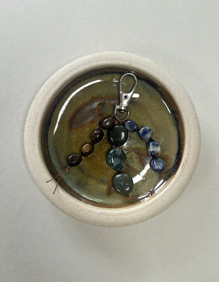 Stoned Charm - Bronzite & Ocean Jasper by Palm of Feronia