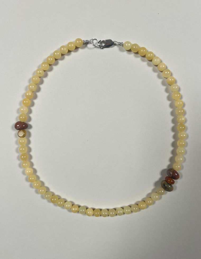 Helira - Yellow Jade & Jasper Necklace