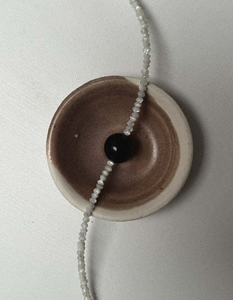 Unfurl 11 - Mother of Pearl & Fluorite Necklace