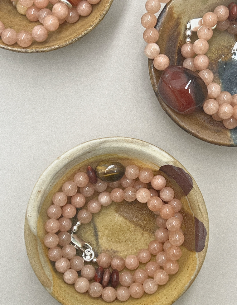 Velmira - Sunstone & Tiger Eye Necklace