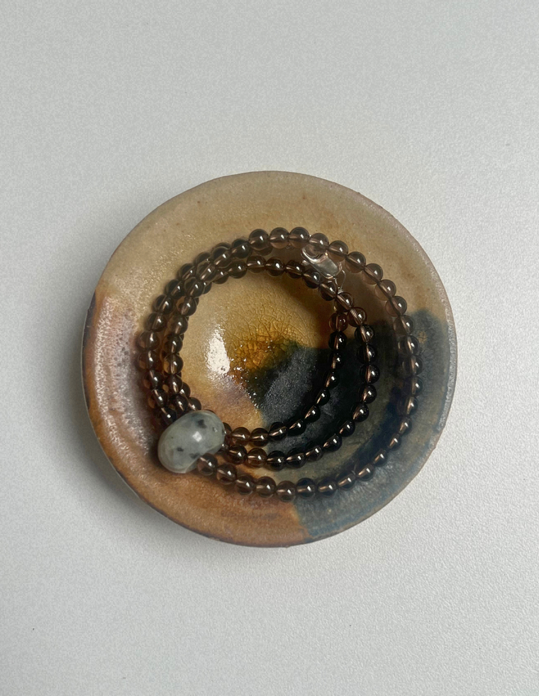 Idle Hands 7 - Smoky Quartz Movement Necklace