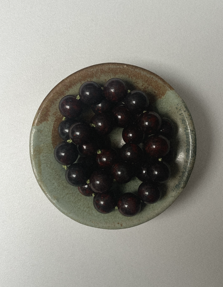 Corlith - Plum Bloodstone Heirloom Necklace