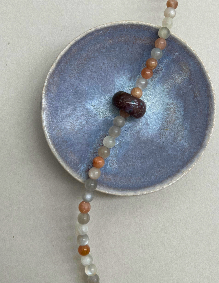 Habit 1 – Moonstone & Indian Agate Movement Necklace