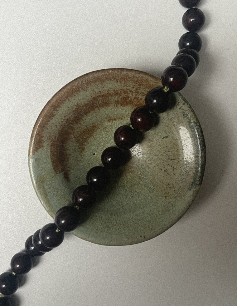 Corlith - Plum Bloodstone Heirloom Necklace
