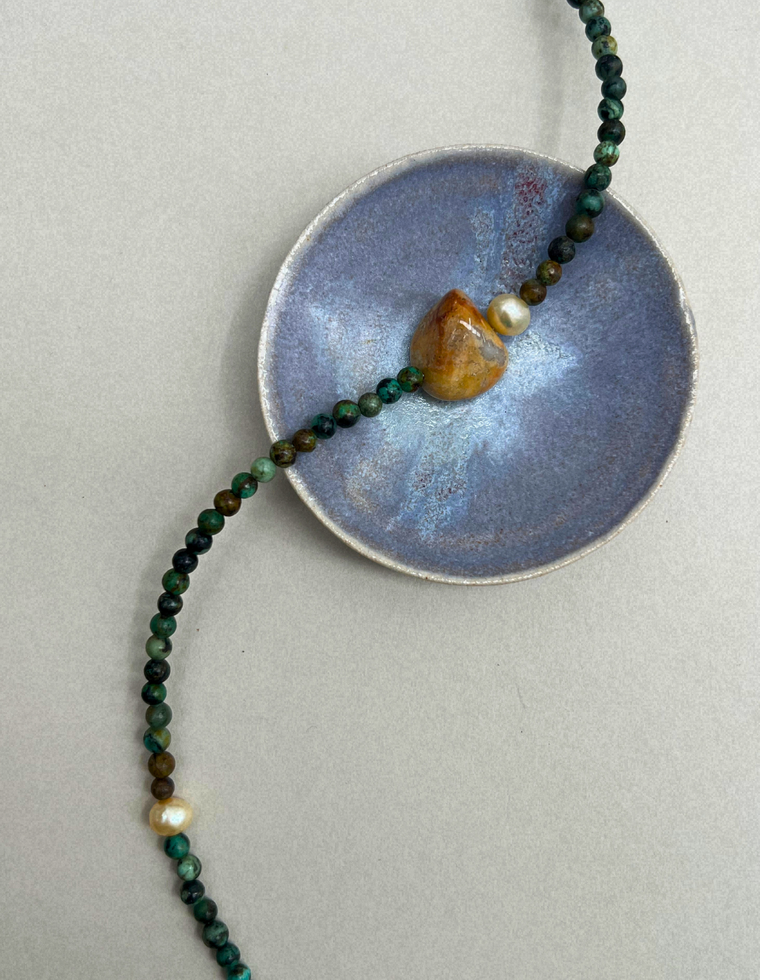 Collected 1 – African Turquoise & Exotica Jasper Necklace
