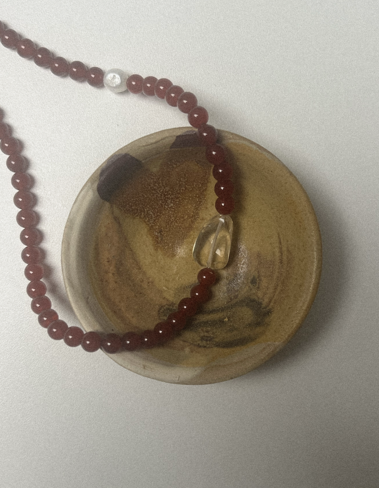 Luthyra - Carnelian & Citrine Necklace