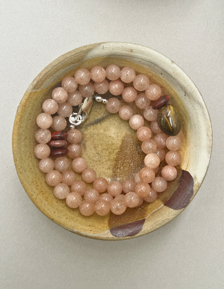 Velmira - Sunstone & Tiger Eye Necklace