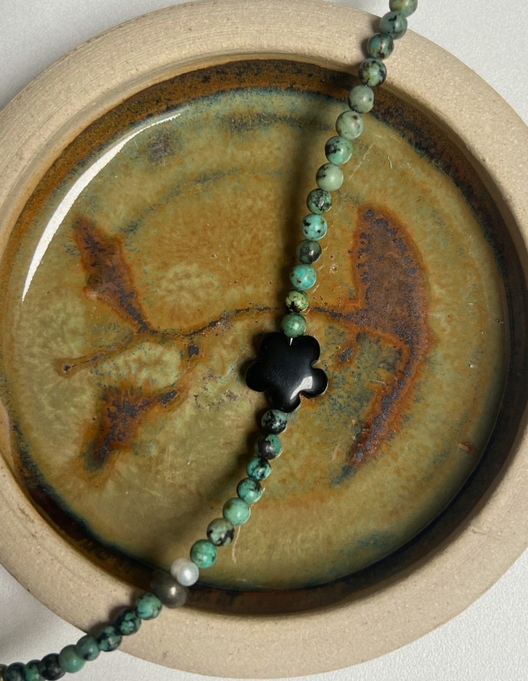 Solstice 18 - Turquoise Fleur Anklet