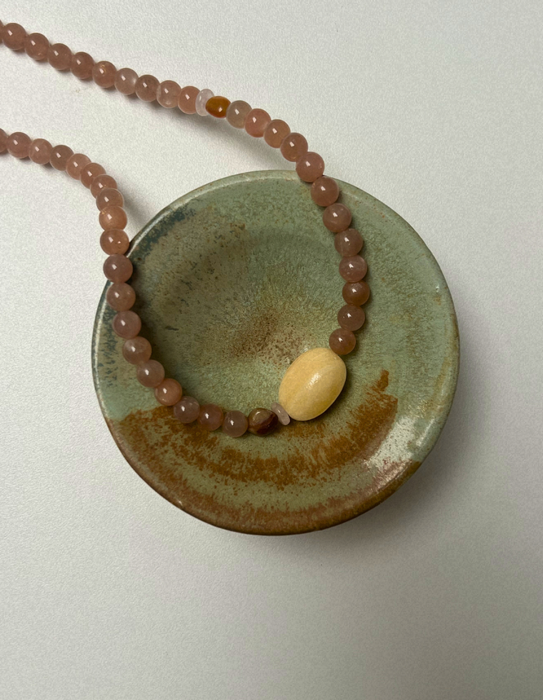 Emerge 7 - Sunstone & Yellow Calcite Necklace