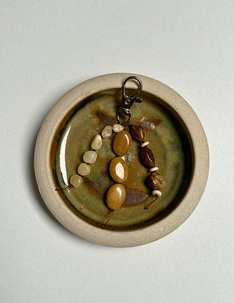 Stoned Charm - Yellow Aventurine & Green Garnet