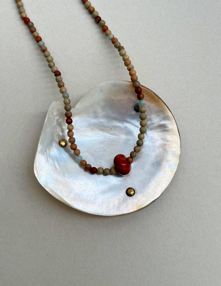 Habit 4 – Imperial Jasper & Red Jasper Movement Necklace