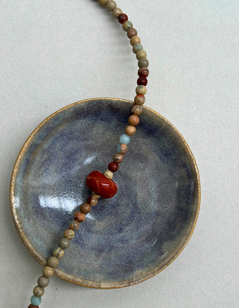 Habit 4 – Imperial Jasper & Red Jasper Movement Necklace
