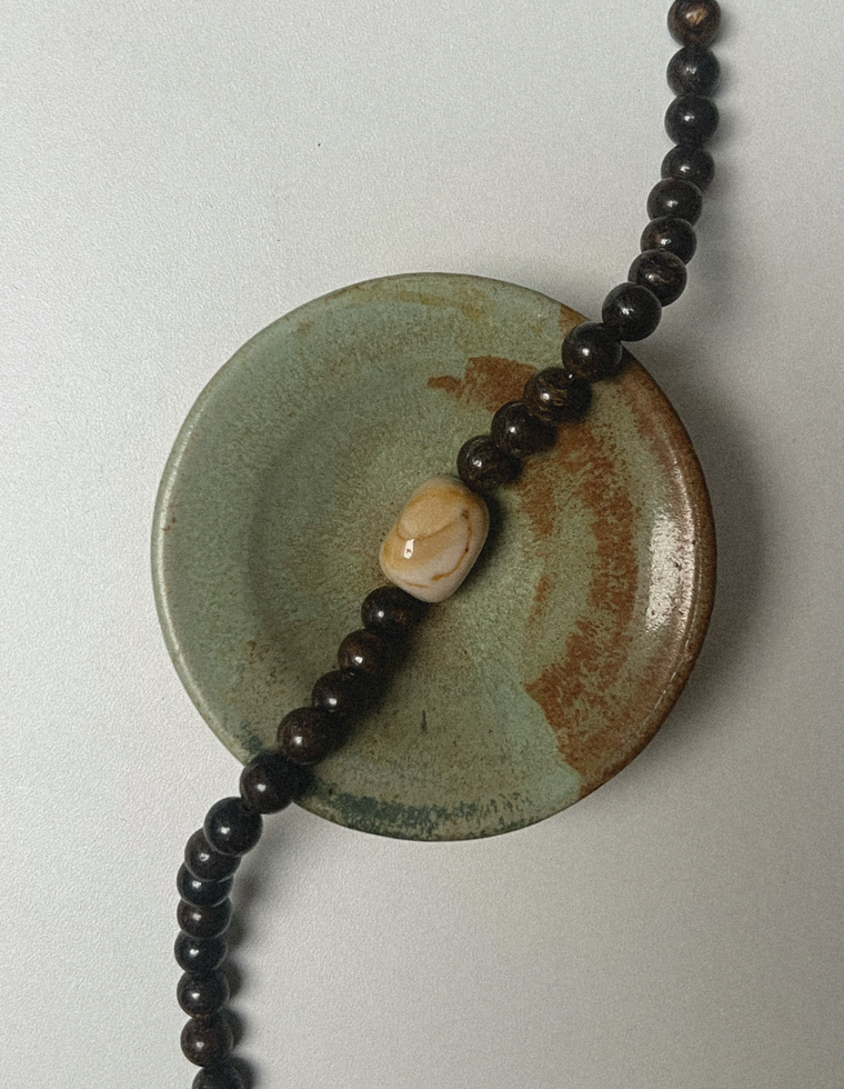 Anchor Two - Bronzite & Mookaite Jasper Necklace