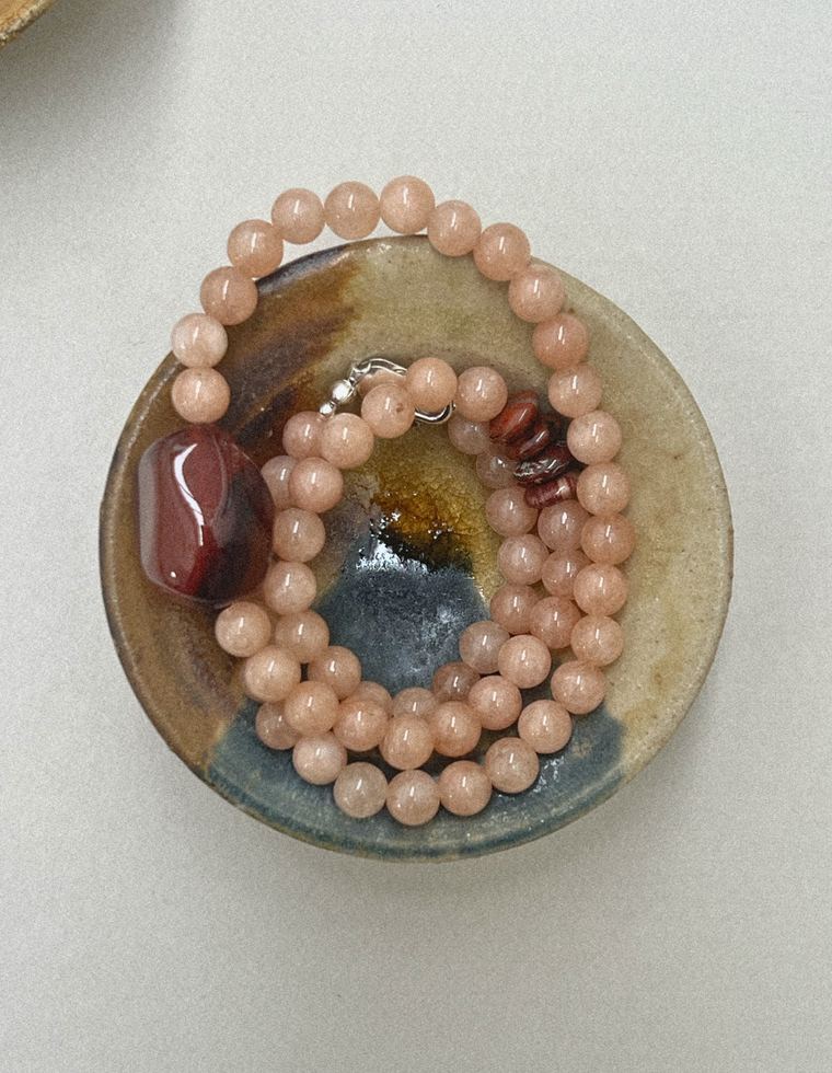 Oressa - Sunstone & Carnelian Necklace