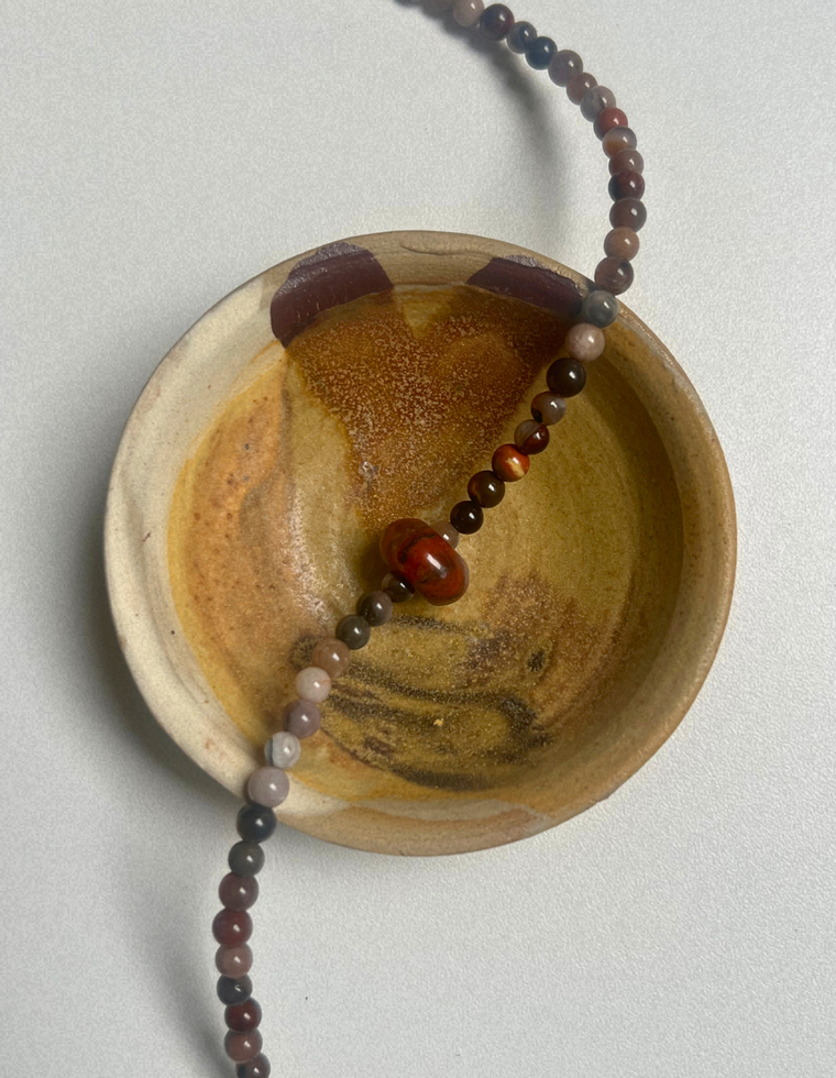 Idle Hands 8 - Petrified Wood Movement Necklace