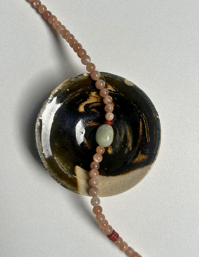 Sundial 6 - Sunstone & Beryl Necklace