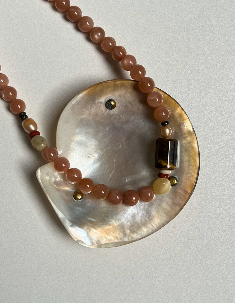 Orchard 14 - Sunstone & Tiger Eye Necklace