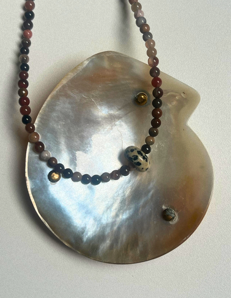 Idle Hands 9 - Petrified Wood Movement Necklace
