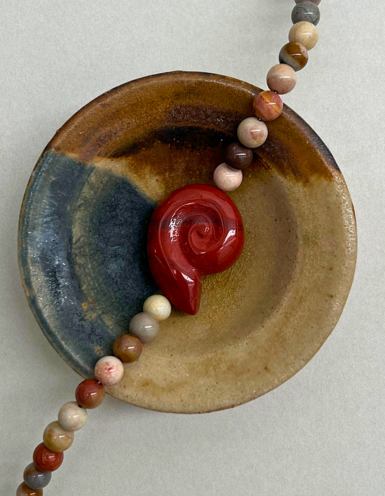 Field Study 10 – Ocean Jasper Whorl Necklace