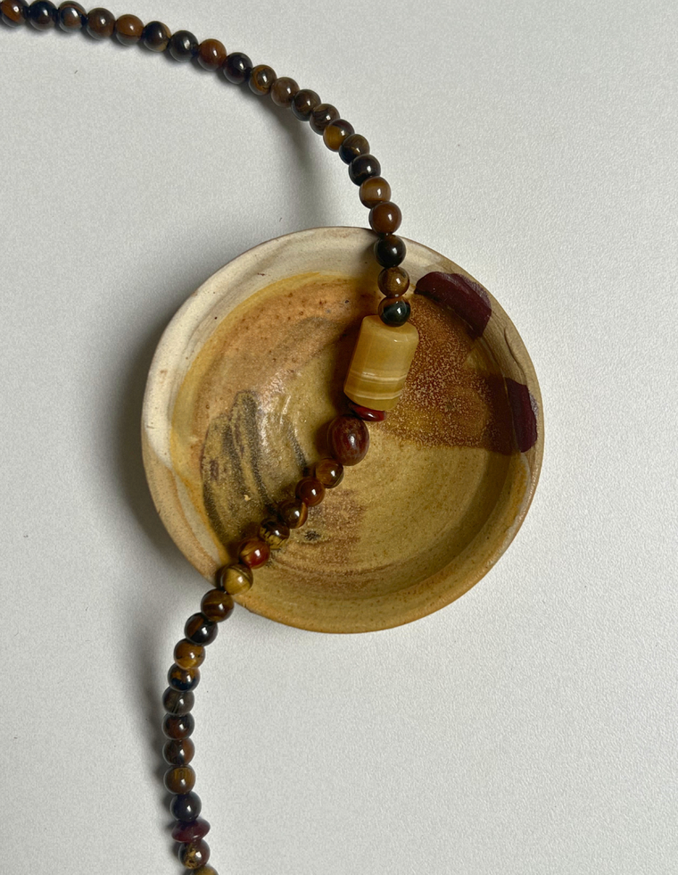 Solstice 11 - Tiger Eye & Crazy Agate Necklace