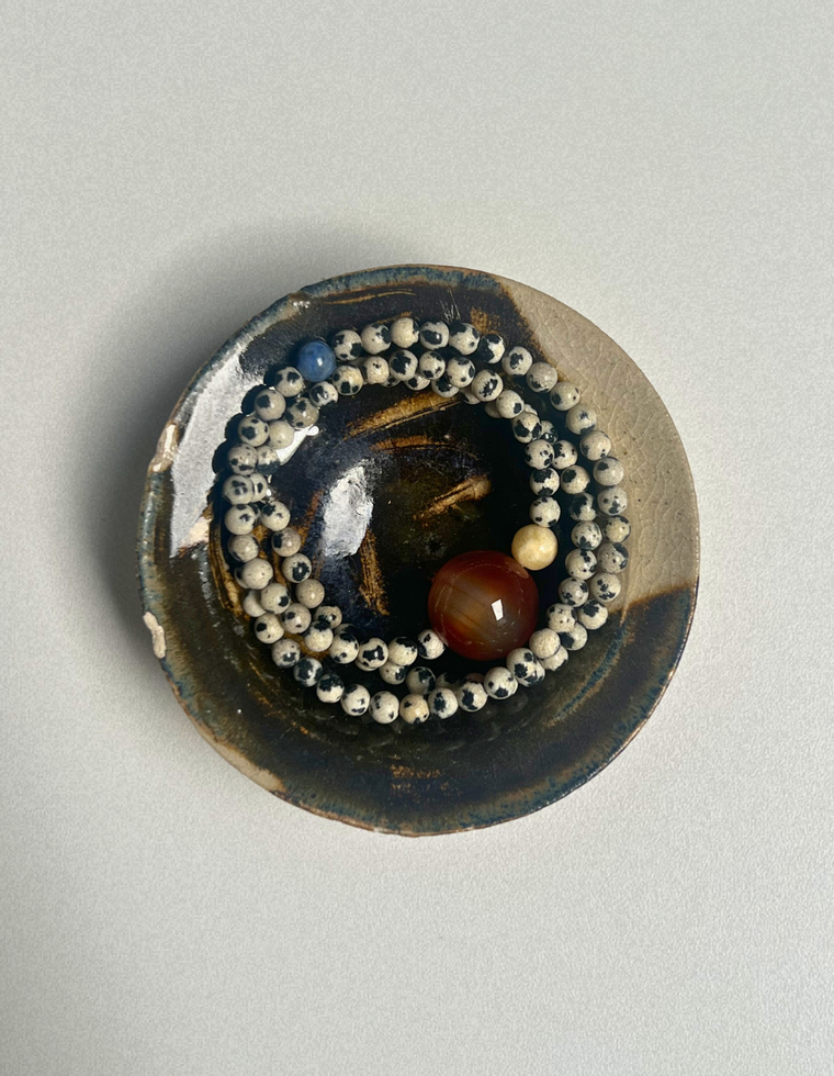 Counter 15 - Dalmatian Jasper & Carnelian Necklace