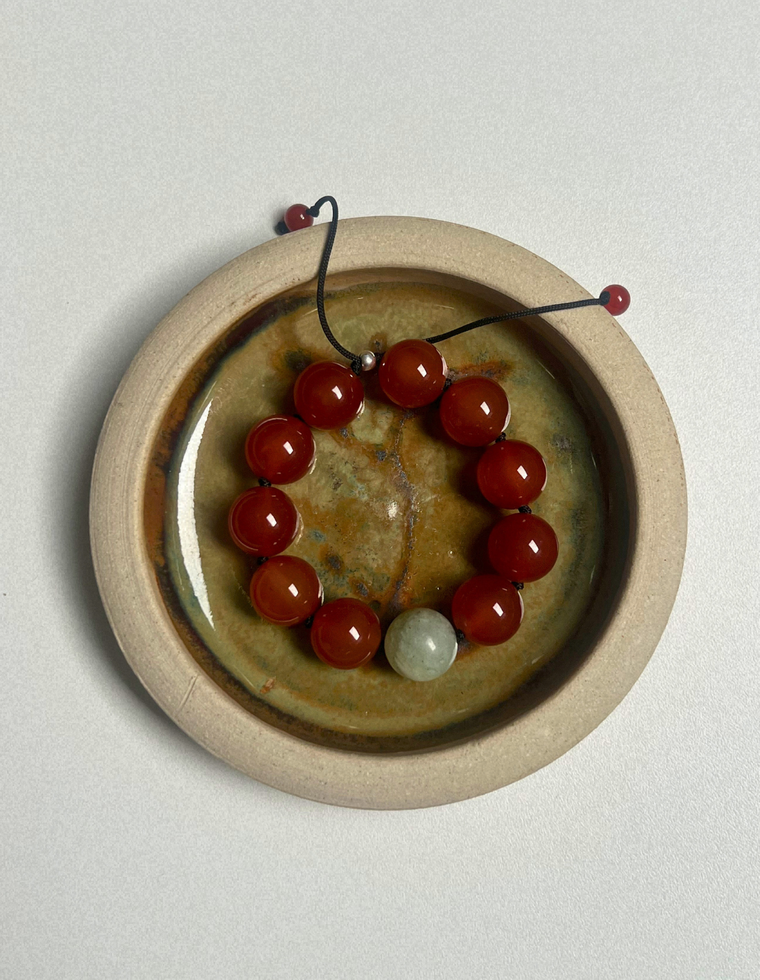 Heirloom Bracelet – Carnelian & Jade