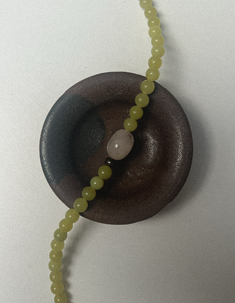 Ground Twelve - Olive Jade & Beryl Necklace