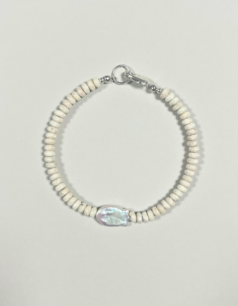 Arlitha - Riverstone & Pearl Bracelet
