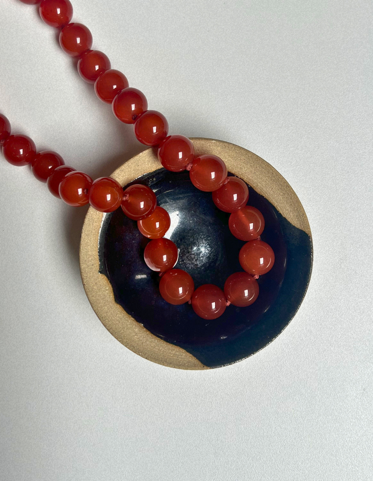 Carnelian Heavy Heirloom Necklace