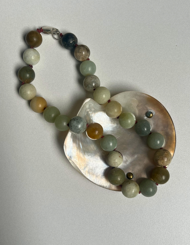 Butter Jade Heavy Heirloom Necklace
