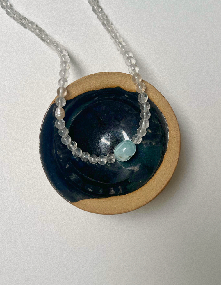 Light Forms 7 - Clear Quartz & Beryl Necklace
