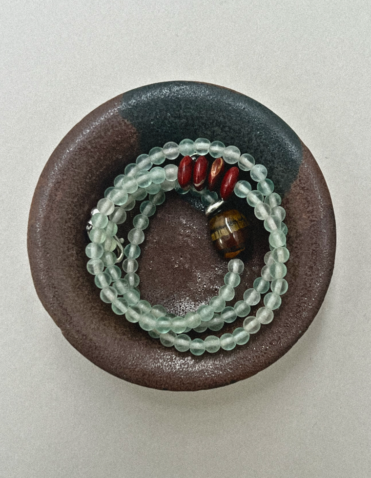 Thessira - Fluorite & Tiger Eye Necklace
