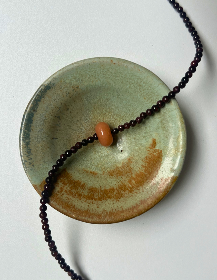 Roam 10 - Garnet Movement Necklace